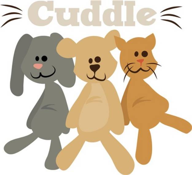 Picture of Cuddle Animals SVG File