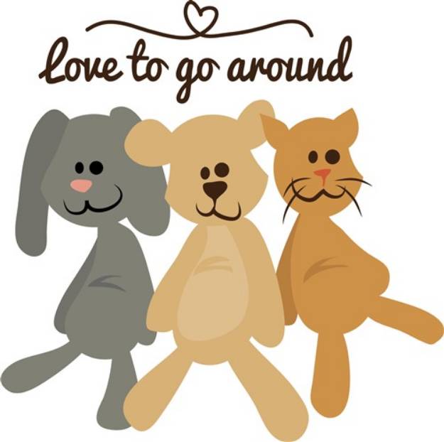 Picture of Love To Go Around SVG File
