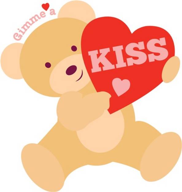Picture of Gimme A Kiss SVG File