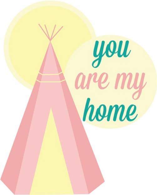 Picture of My Home Teepee SVG File
