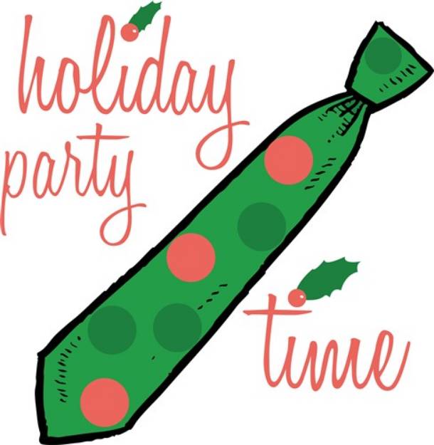 Picture of Holiday Party Necktie SVG File