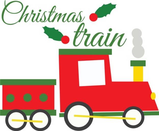 Picture of Christmas Train SVG File
