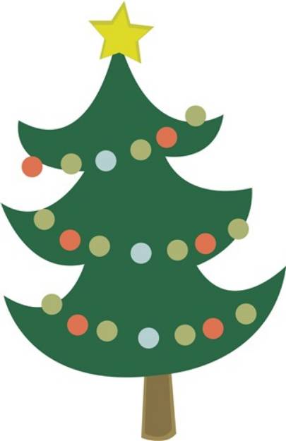 Picture of Merry Christmas Tree SVG File