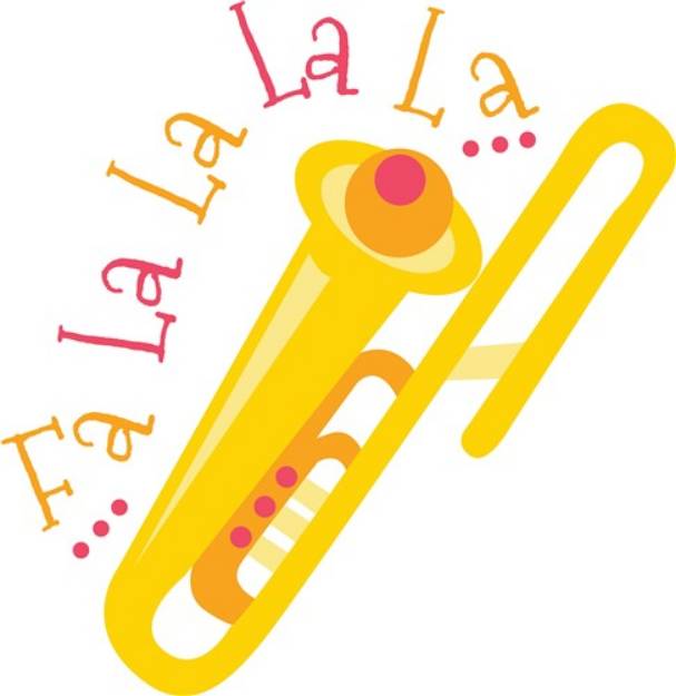 Picture of Fa La La La Saxophone SVG File