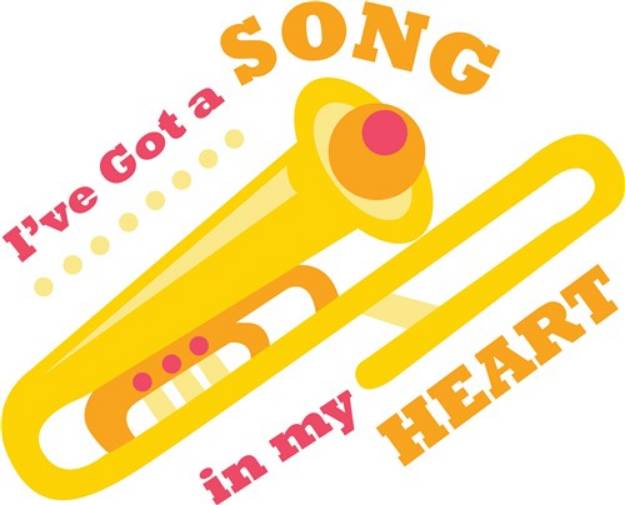 Picture of Song In My Heart SVG File