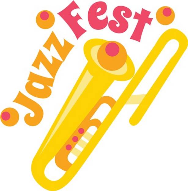 Picture of Jazz Fest Saxophone SVG File