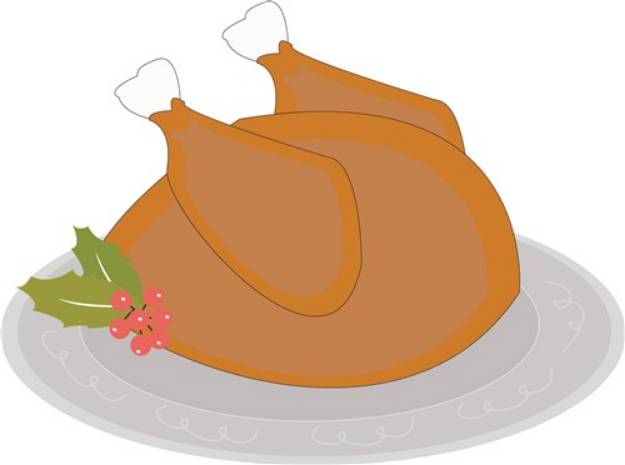 Picture of Christmas Turkey SVG File