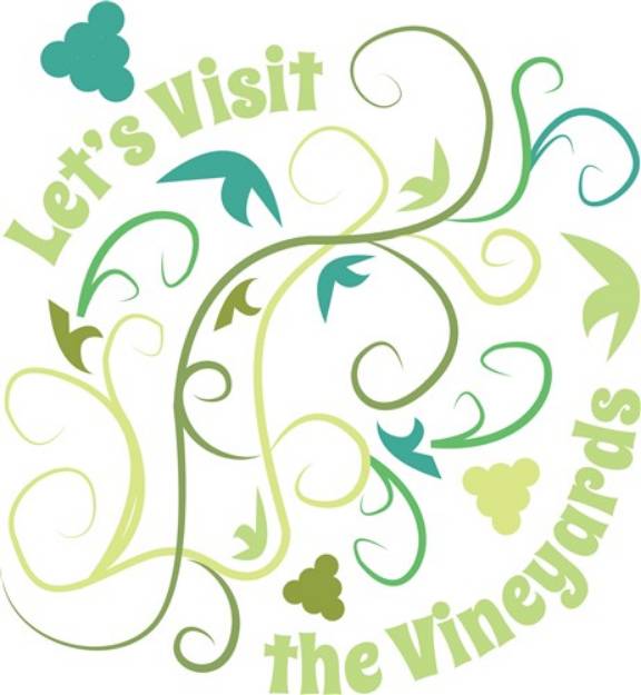 Picture of Visit To The Vineyards SVG File