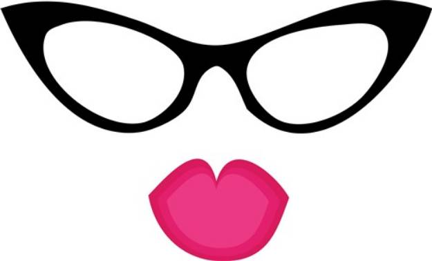 Picture of Always Classy Lips Eyewear SVG File