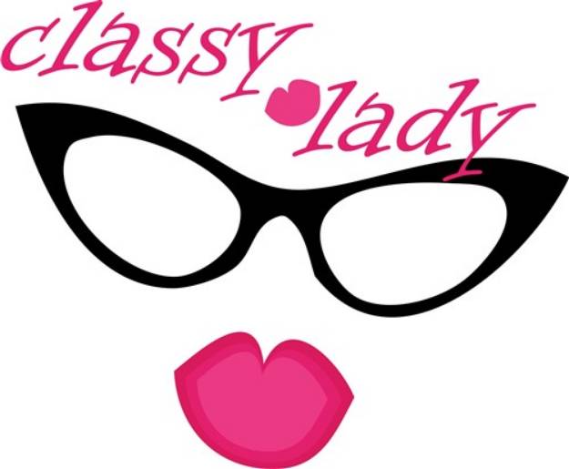 Picture of Classy Lady Lips Eyewear SVG File