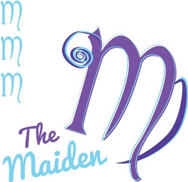 Picture of The Maiden Zodiac SVG File