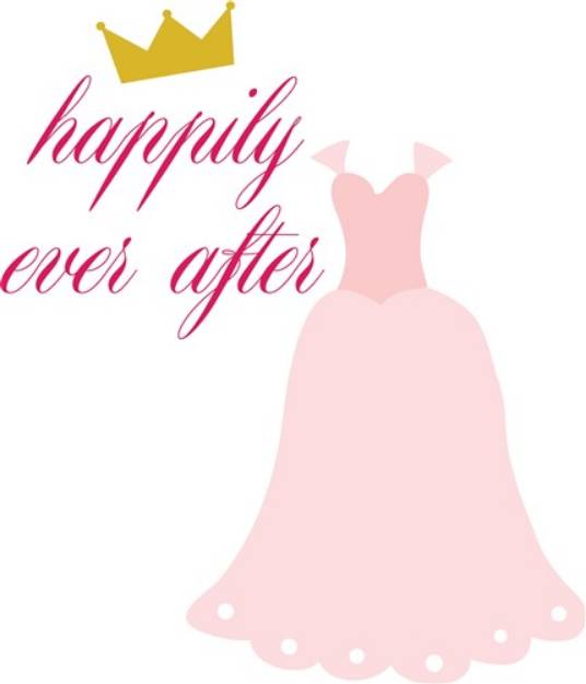 Picture of Happily Ever After Gown SVG File