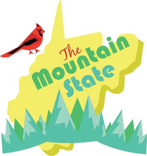 Picture of The Mountain State SVG File