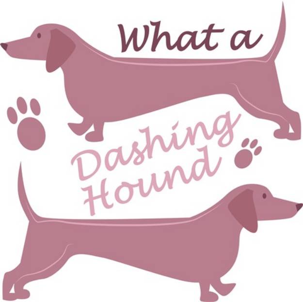 Picture of What A Dashing Hound SVG File