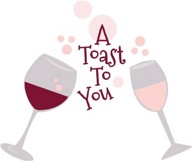 Picture of A Toast To You SVG File