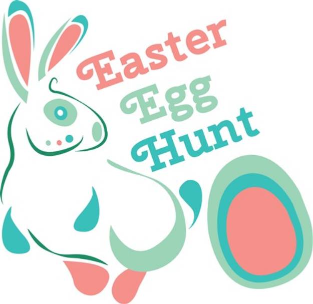 Picture of Easter Bunny Egg Hunt SVG File