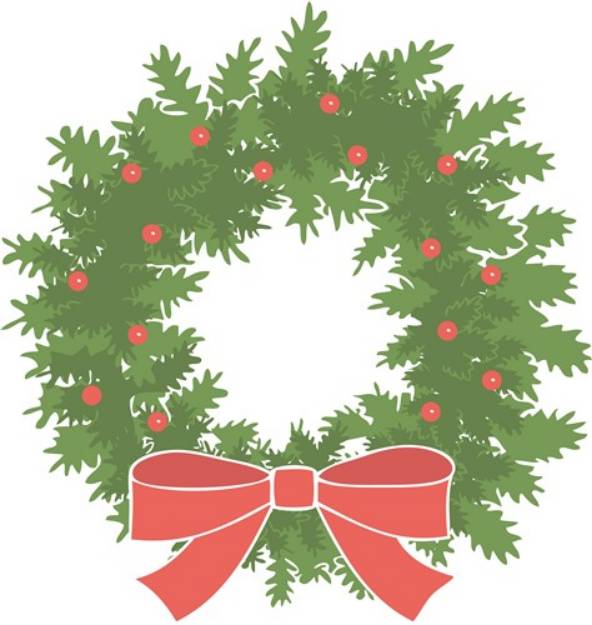 Picture of Christmas Wreath SVG File