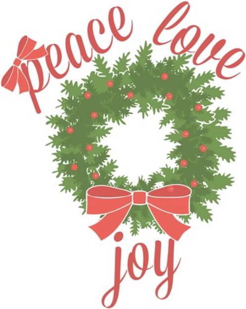Picture of Peace Love Joy SVG File