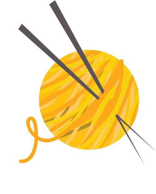 Picture of Knitting Needles SVG File