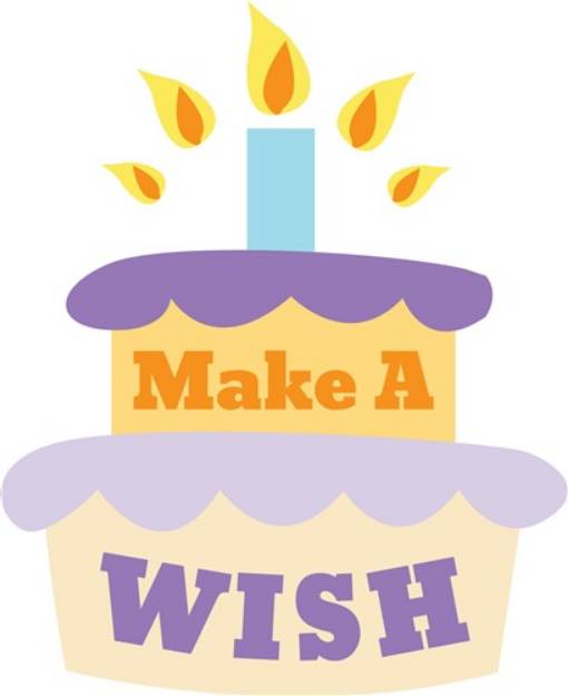 Picture of Make A Wish Candle SVG File