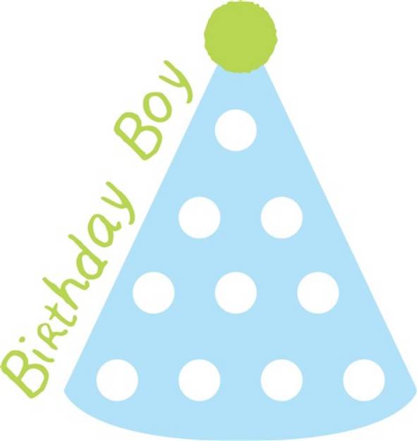 Picture of Birthday Boy Party Hat SVG File
