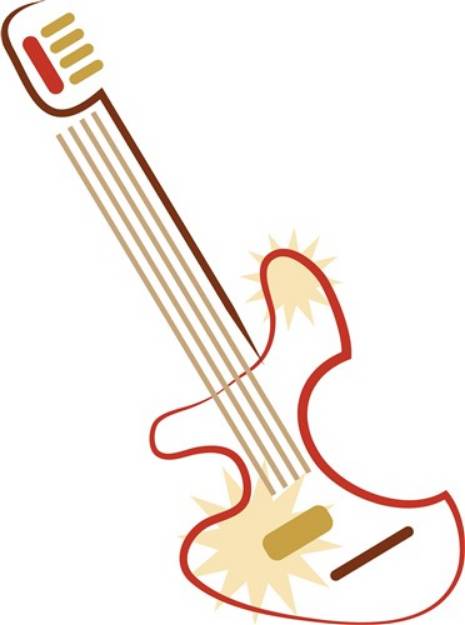 Picture of Electric Guitar SVG File