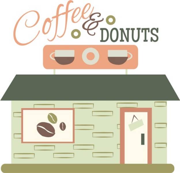Picture of Coffee & Donuts SVG File