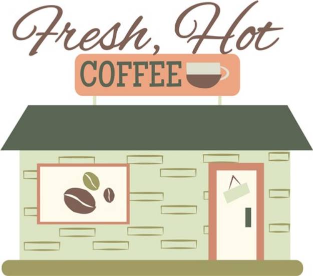 Picture of Fresh, Hot Coffee SVG File