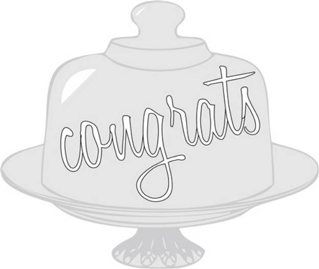 Picture of Congrats Cake SVG File