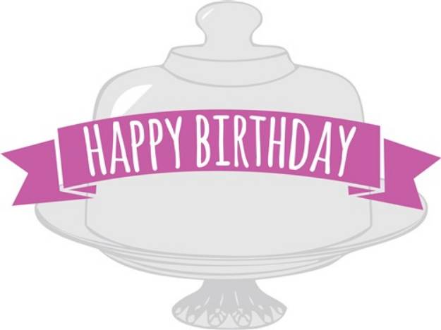 Picture of Happy Birthday Cake SVG File