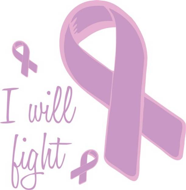 Picture of Will Fight Cancer Ribbon SVG File