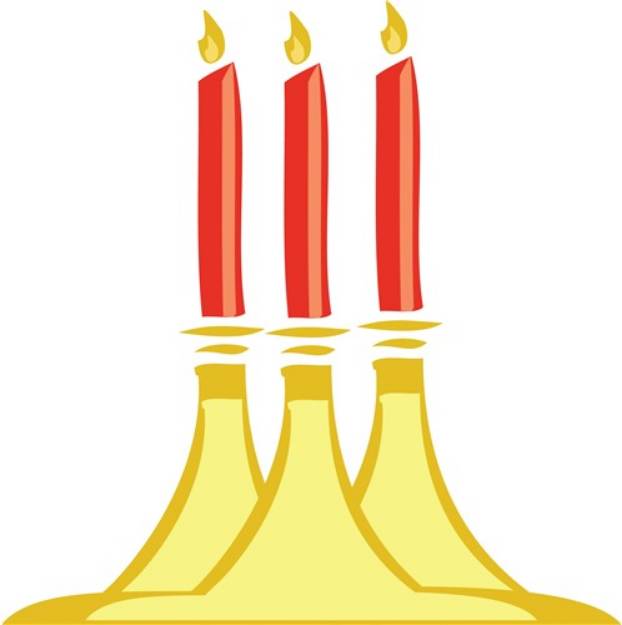 Picture of   Christmas Candles SVG File