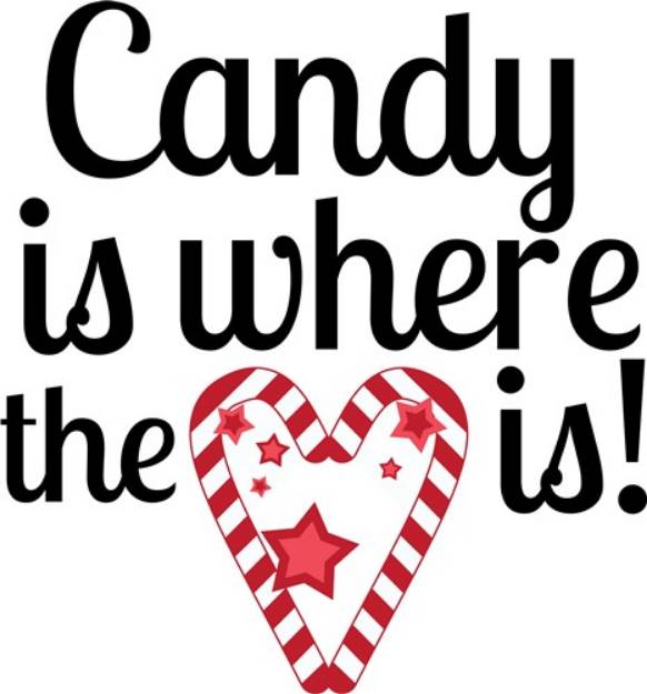 Picture of Candy Heart Xmas SVG File