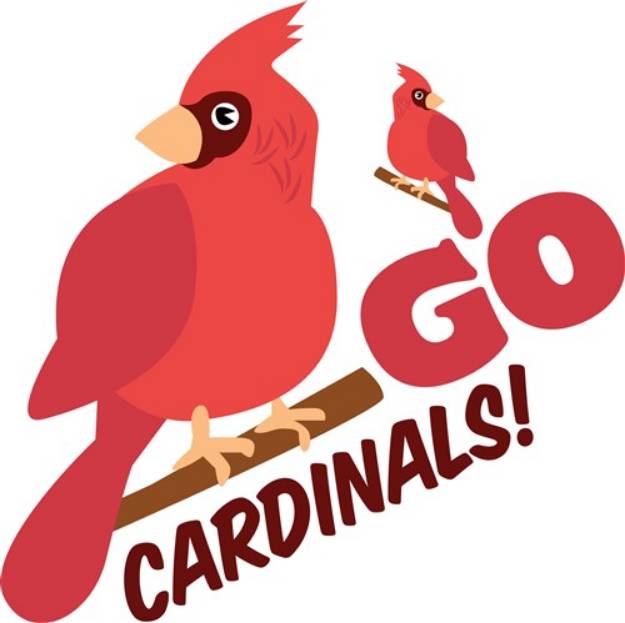 Picture of Go Cardinals! SVG File
