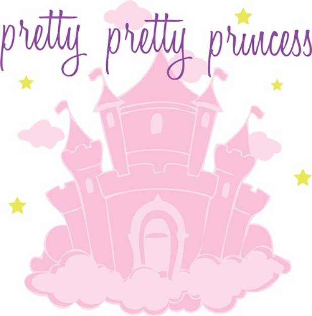 Picture of Pretty Princess Castle SVG File
