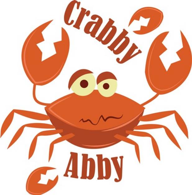 Picture of Crabby Abby SVG File