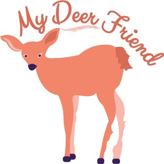 Picture of My Deer Friend SVG File
