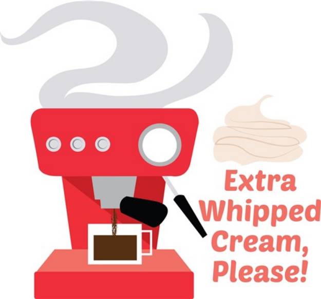 Picture of Extra Whipped Cream SVG File