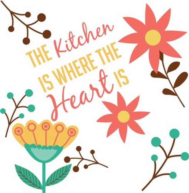 Picture of Kitchen Where Heart Is SVG File