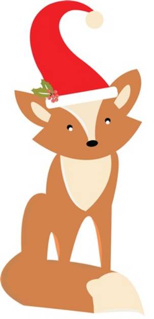 Picture of Christmas Fox SVG File