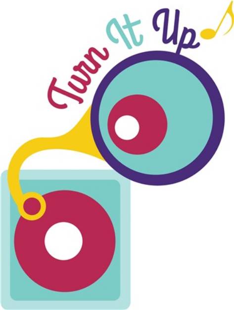 Picture of Turn It Up SVG File