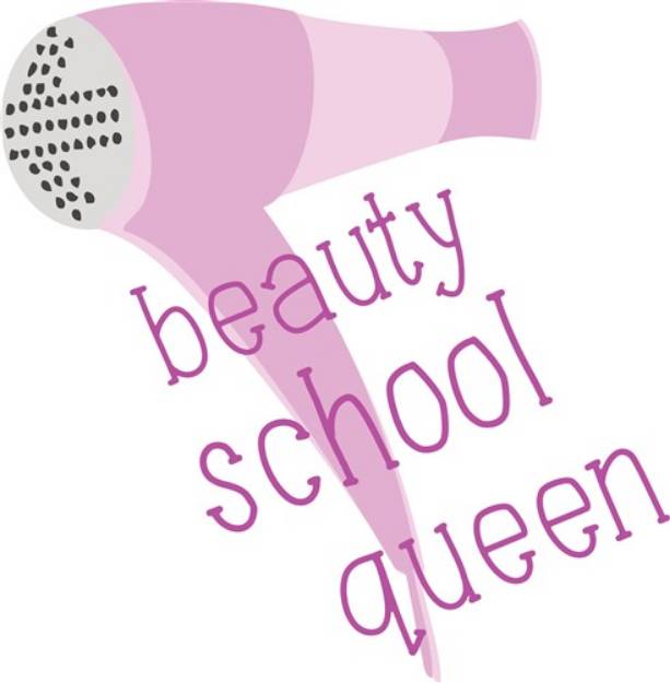 Picture of Beauty School Queen SVG File
