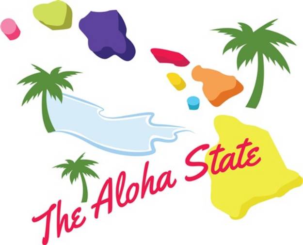 Picture of The Aloha State SVG File