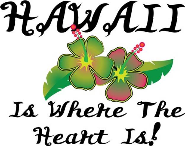 Picture of Heart In Hawaii SVG File