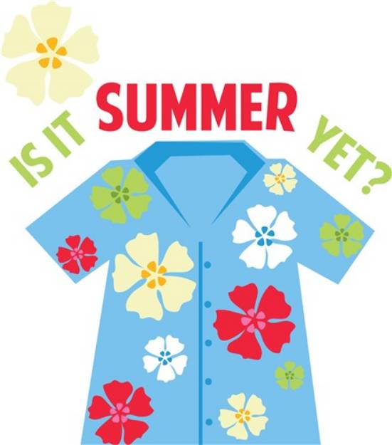 Picture of Summer Floral Shirt SVG File