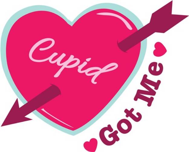Picture of Cupid Heart SVG File