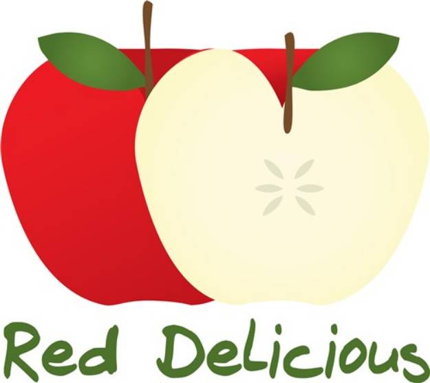 Picture of Red Delicious Apples SVG File