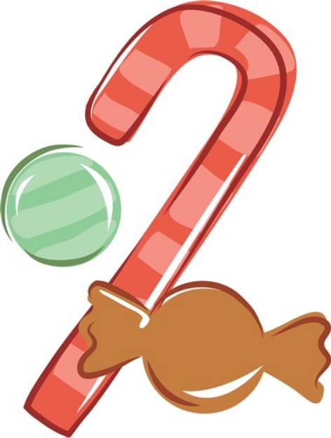 Picture of Christmas Candy  SVG File