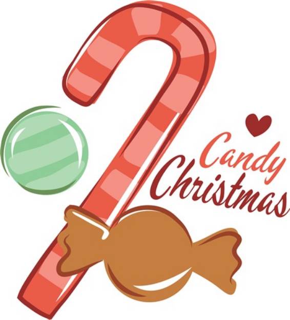 Picture of Christmas Candy SVG File