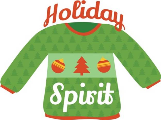Picture of Holiday Spirit Sweater SVG File